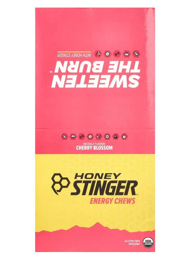 Honey Stinger Energy Chews Cherry Blossom 12 Packets 1.8 oz (50 g) Each