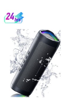 General Bluetooth Speaker, IPX5 Waterproof Speaker with HD Sound, Up to 24H Playtime, TWS Pairing, BT5.3, Portable Wireless Speakers for Home,Party,Outdoor,Beach, Electronic Gadgets, Birthday Gift (Black)  - Image 1