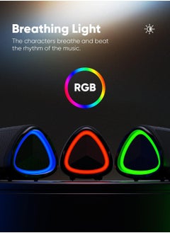 General Bluetooth Speaker, IPX5 Waterproof Speaker with HD Sound, Up to 24H Playtime, TWS Pairing, BT5.3, Portable Wireless Speakers for Home,Party,Outdoor,Beach, Electronic Gadgets, Birthday Gift (Black)  - Image 4