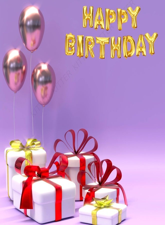 بالون عيد ميلاد سعيد ذهبي من كيتر، مجموعة بالونات عيد ميلاد سعيد معدنية لتزيين أعياد الميلاد، بالونات لتزيين أعياد ميلاد الأولاد والبنات والأطفال والكبار - Image 5