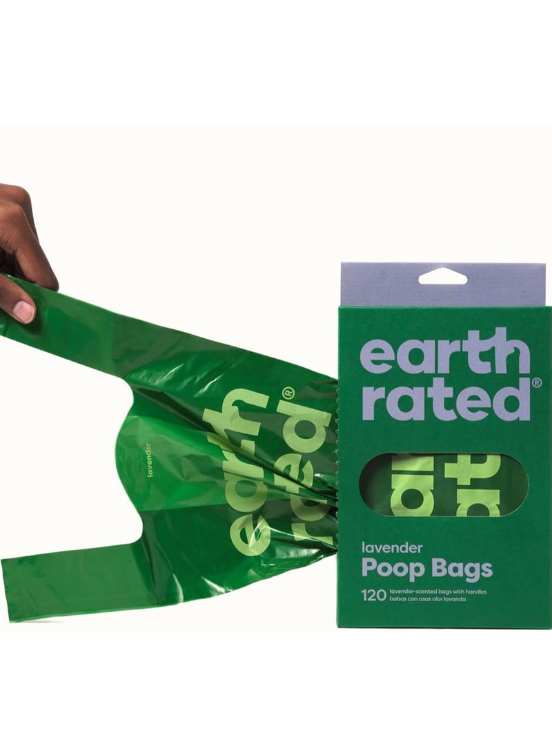 Earth Rated Easy Tie Handle Poo Bags Dog Outdoor Walk Waste Bags Lavender 120Pc - Image 2