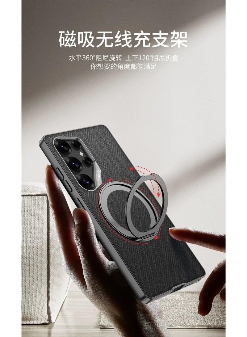 GKK Magnetic Case for Samsung Galaxy S26 Ultra PC + TPU Back Cover with Magnetic Kickstand & Easy Mount Compatibility، Black - Image 2
