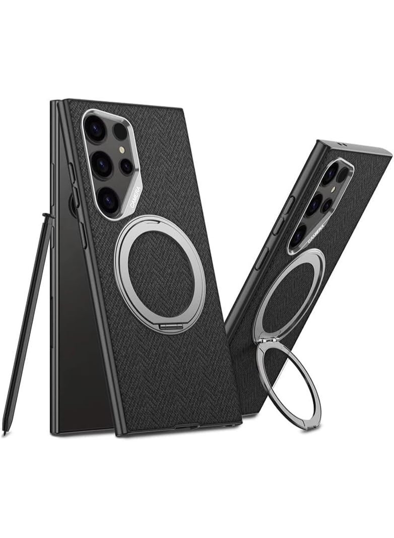GKK Magnetic Case for Samsung Galaxy S26 Ultra PC + TPU Back Cover with Magnetic Kickstand & Easy Mount Compatibility، Black - Image 1