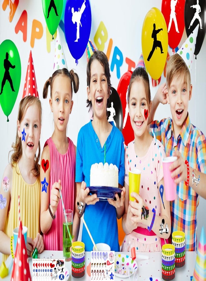 CupaPlay 24PCS Taekwondo Karate Rubber Wristbands Kung Fu Wrestling Theme Party Supplies Decorations Birthday Baby Shower Silicone Wristbands Party Favors - Image 5