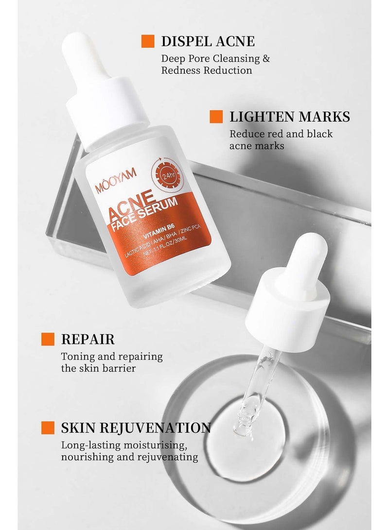 MOOYAM Salicylic Acid Face Serum 30ml - Skin Clearing Treatment for Acne, Blackheads & Pores - Oil Control & Exfoliating Serum for Clear, Smooth Skin - Image 4