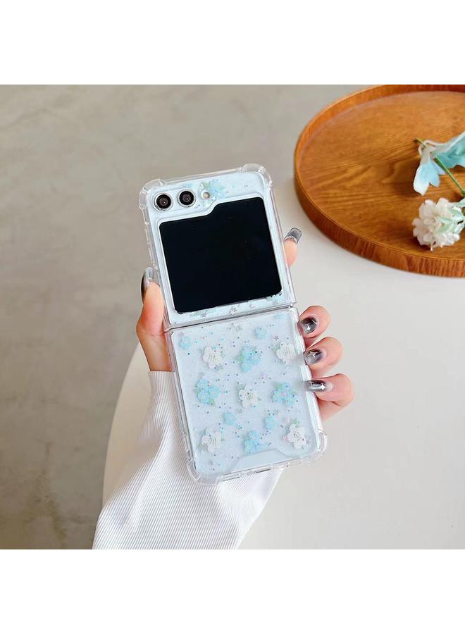 اس-توب جراب لهاتف Samsung Galaxy Z Flip4 من مادة TPU الإيبوكسي ذات الحديقة الربيعية - Image 1