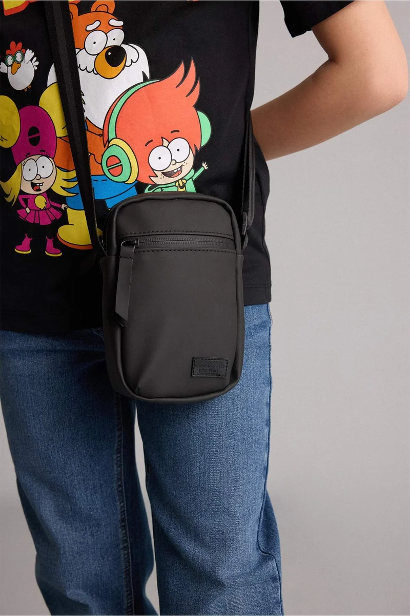 Faux Leather Crossbody Bag
