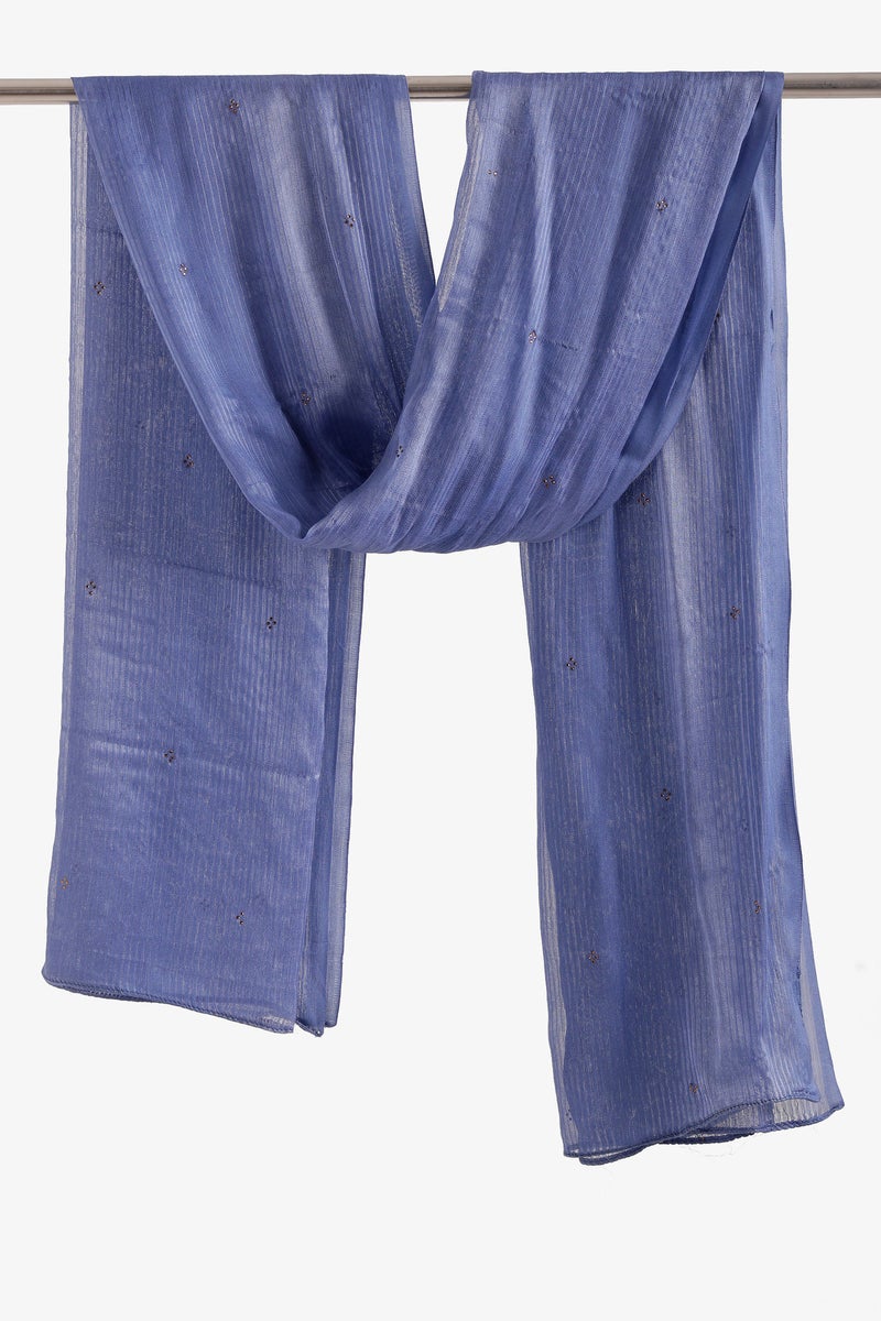Carina Embroidered Clusters Scarf - Image 1