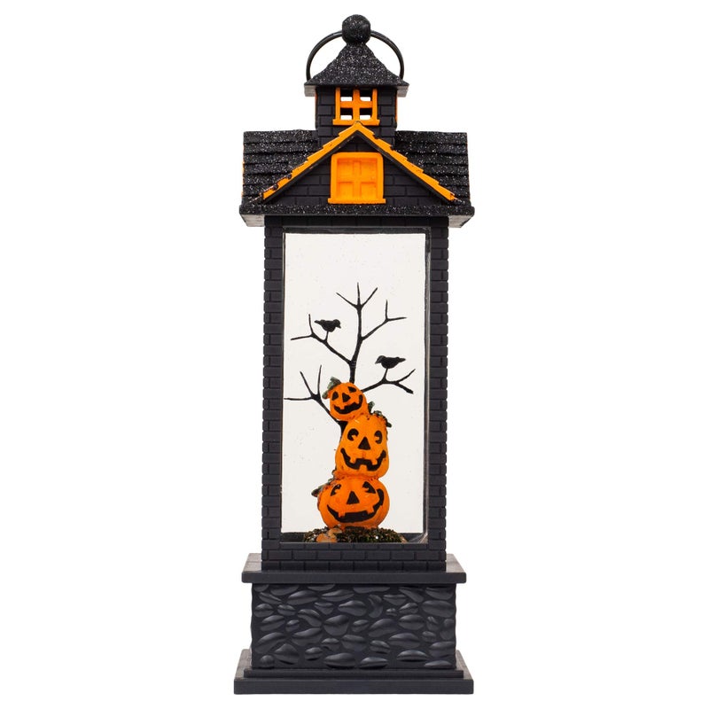 Roman Halloween D?cor by Roman  Giftware Collection  Pumpkin  Ghost  Witch  Skull  Spider  Trick or Treat  11.75"" H LED Swirl Lantern (11x4x4) - Image 3