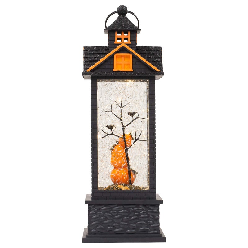 Roman Halloween D?cor by Roman  Giftware Collection  Pumpkin  Ghost  Witch  Skull  Spider  Trick or Treat  11.75"" H LED Swirl Lantern (11x4x4) - Image 5