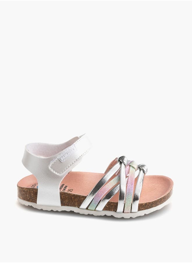 Pablosky Girls Strap Sandals With Hook And Loop Closure  - Image 2