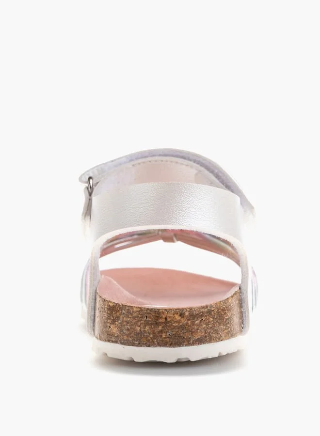 Pablosky Girls Strap Sandals With Hook And Loop Closure