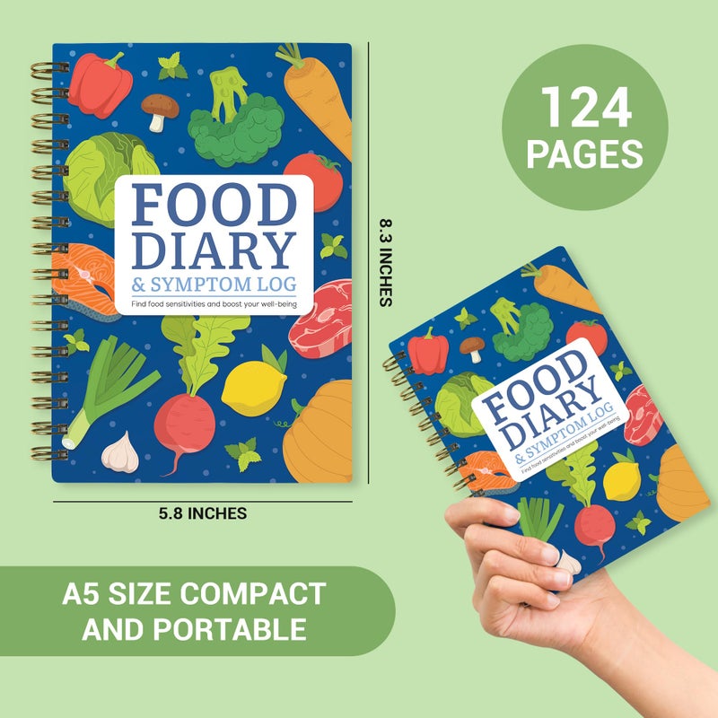 HAMIEW Food Diary and Symptom Log Book for Tracking Meals, Bowel Movements, Sleep, Reactions - Bristol Stool Chart, Notebook Journal for Low FODMAP, IBS, Allergies, Intolerance - Keto, Paleo, Whole30 - Image 5