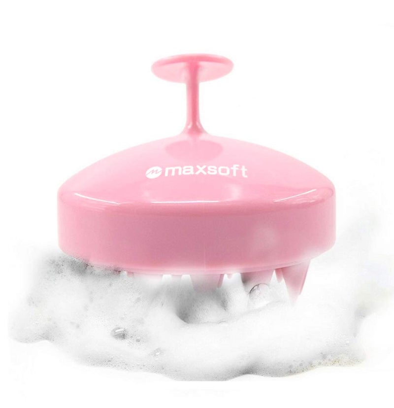 Maxsoft Hair Scalp Massager Shampoo Brush, Scalp Care Brush (Pink) - Image 1