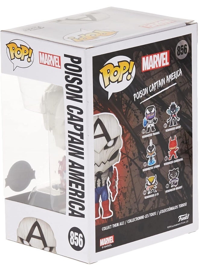 Funko Funko Pop Marvel Venom Poison Captain America Special Edition Exclusive  - Image 4
