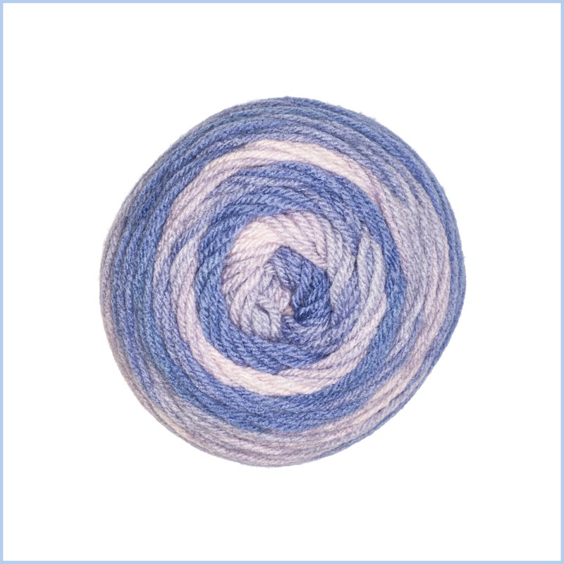 Red Heart Super Saver Ombre Peaceful Yarn - 2 Pack of 283g/10oz - 100% Acrylic - #4 Worsted (Medium) - 482 Yards - Knitting/Crochet - Image 3