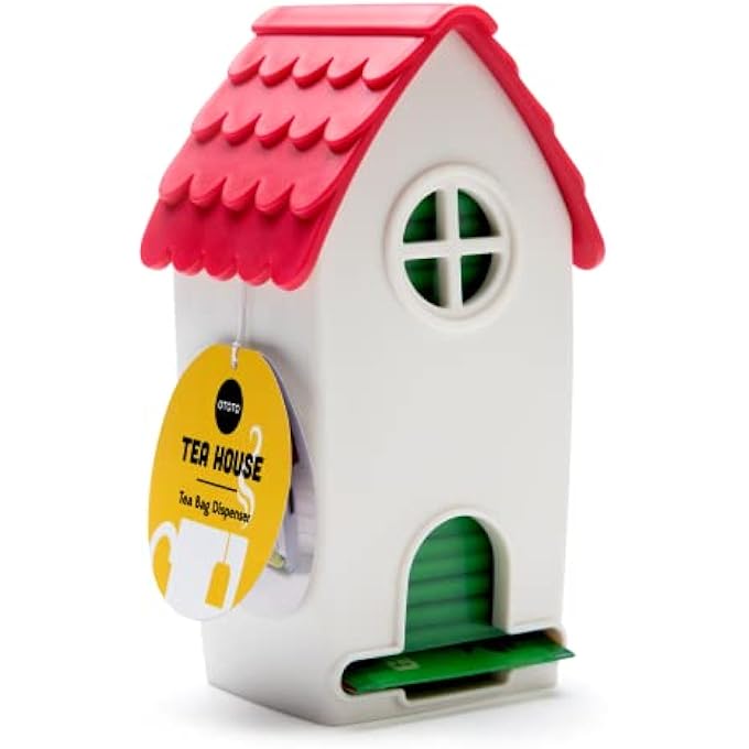 أوتوتو حامل أكياس الشاي أبيض أحمر 19 × 10 9 سم Ot878 - Image 2