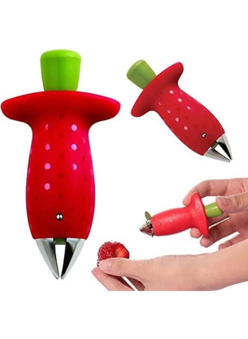 SOLDOUT Strawberry Top Leaf Remover Tomato Stalks Fruit Knife Strawberry Huller Stem Removal Portable Kitchen Accessories  - Image 4
