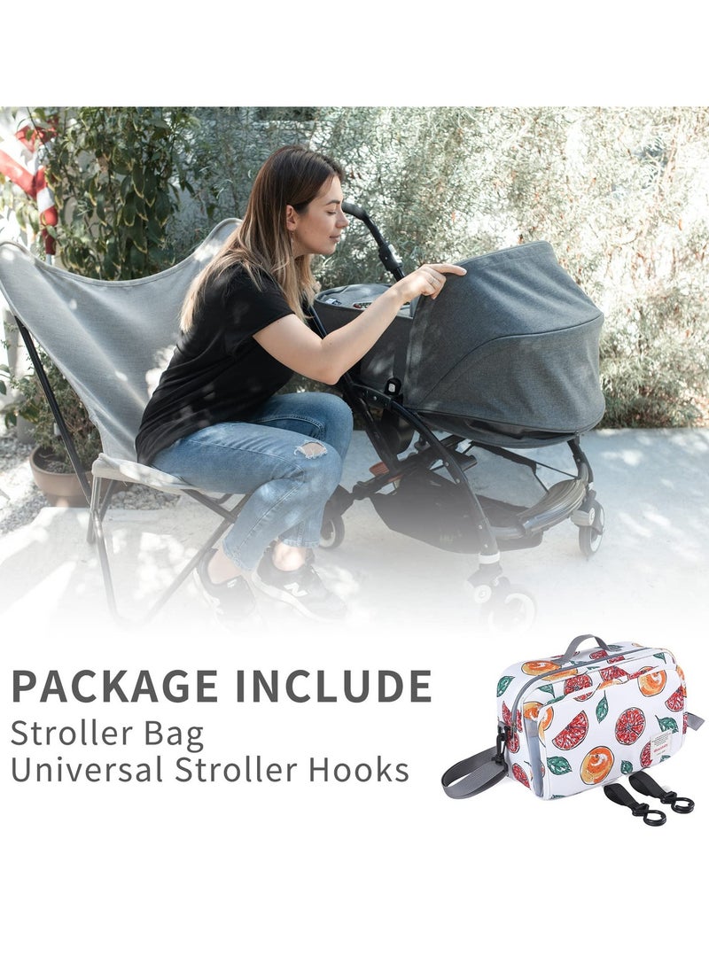 SYOSI - Diaper Bag Premium Stroller Organizer Bag with Insulated Pocket Stroller Hooks and Adjustable Strap  Non-Slip Design Universal Fit for Most Strollers Ideal for Diapers Baby Items - Image 1