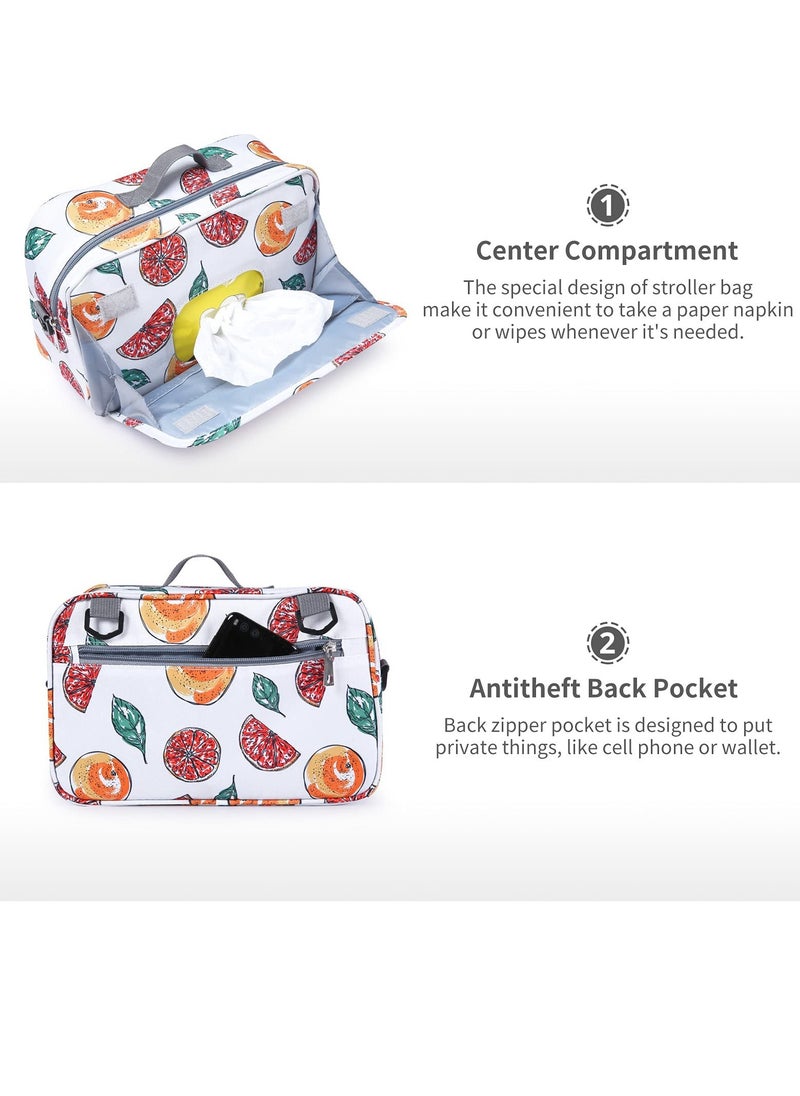 SYOSI - Diaper Bag Premium Stroller Organizer Bag with Insulated Pocket Stroller Hooks and Adjustable Strap  Non-Slip Design Universal Fit for Most Strollers Ideal for Diapers Baby Items - Image 1