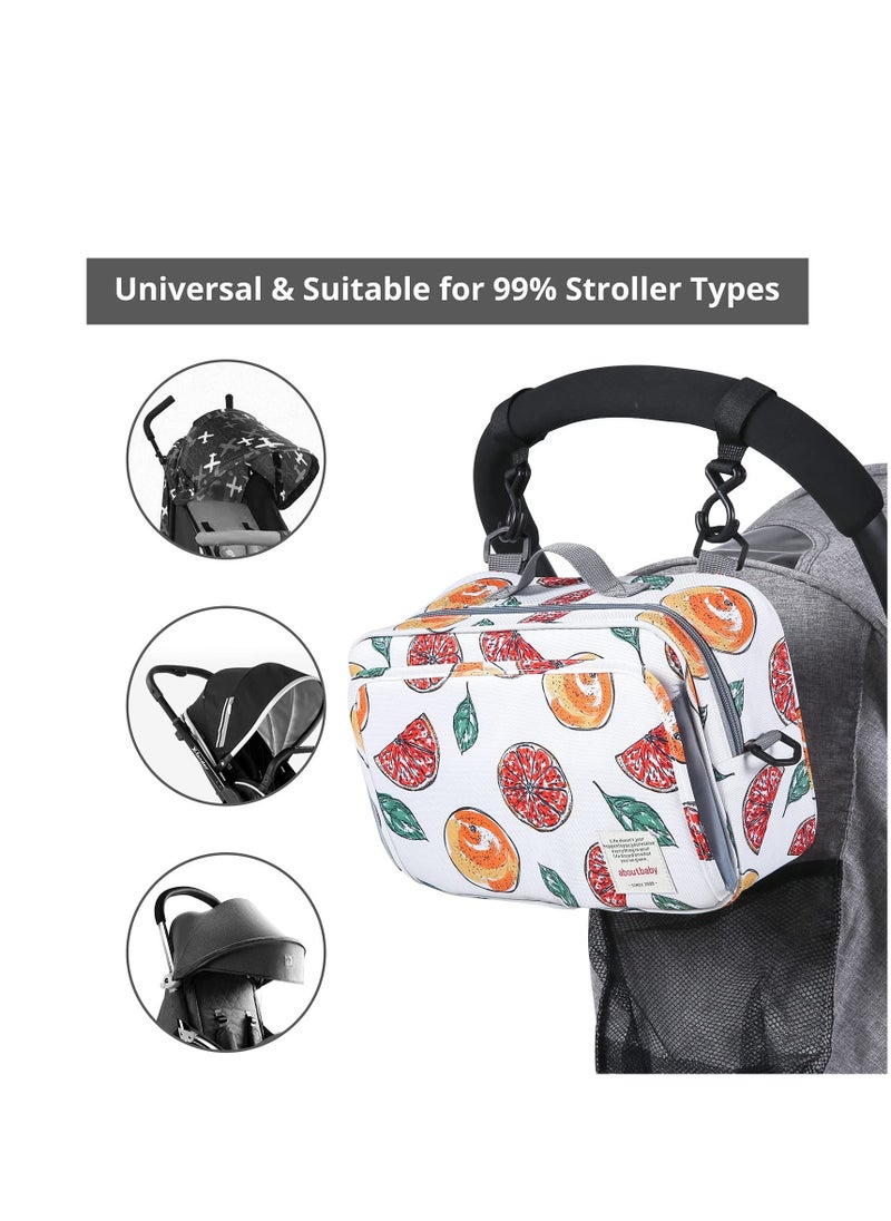 SYOSI - Diaper Bag Premium Stroller Organizer Bag with Insulated Pocket Stroller Hooks and Adjustable Strap  Non-Slip Design Universal Fit for Most Strollers Ideal for Diapers Baby Items - Image 1