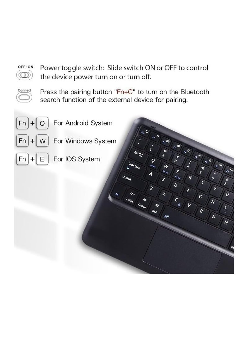 Touchpad Keyboard Case Compatible with Tecno Megapad 11 (2024), Magnetic Removable Wireless Keyboard Flip Cover Tecno Megapad 11 - Image 4