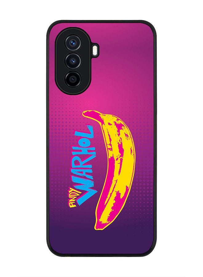 Stylizedd Rugged Black edge case for Huawei Nova Y70  Slim fit Soft Case Flexible Rubber Edges Anti Drop TPU Gel Thin Cover - Have A Banana Andy - Image 1