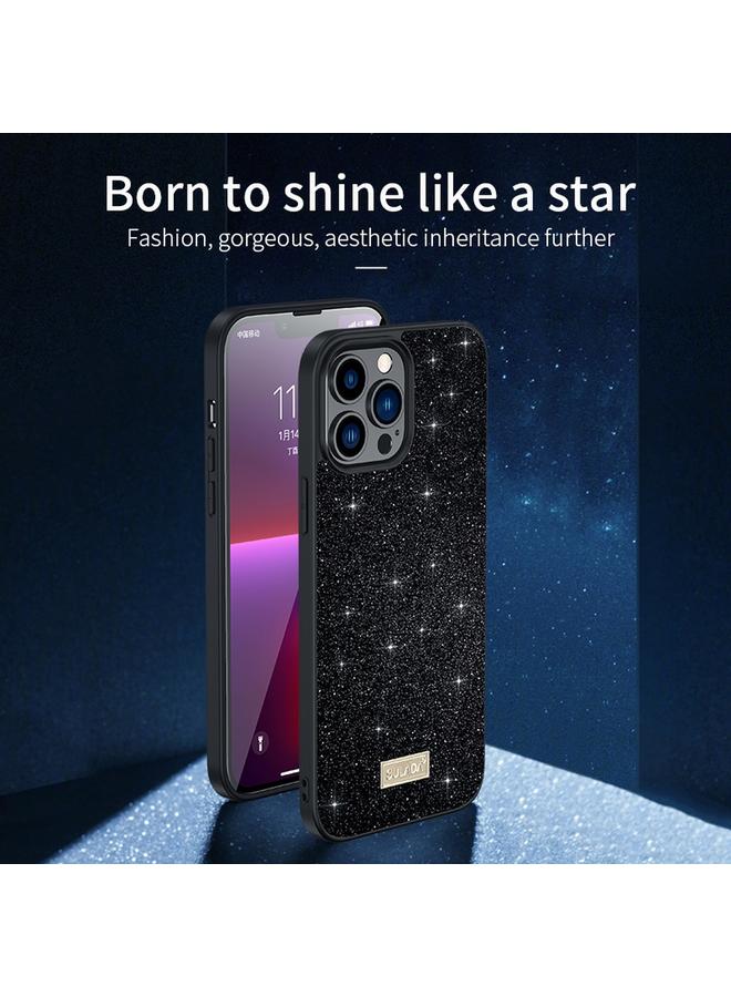 اس-توب جراب هاتف SULADA من الجلد اللامع المصنوع من البولي كربونات والبولي يوريثان الحراري لهاتف iPhone 14 Pro - Image 2