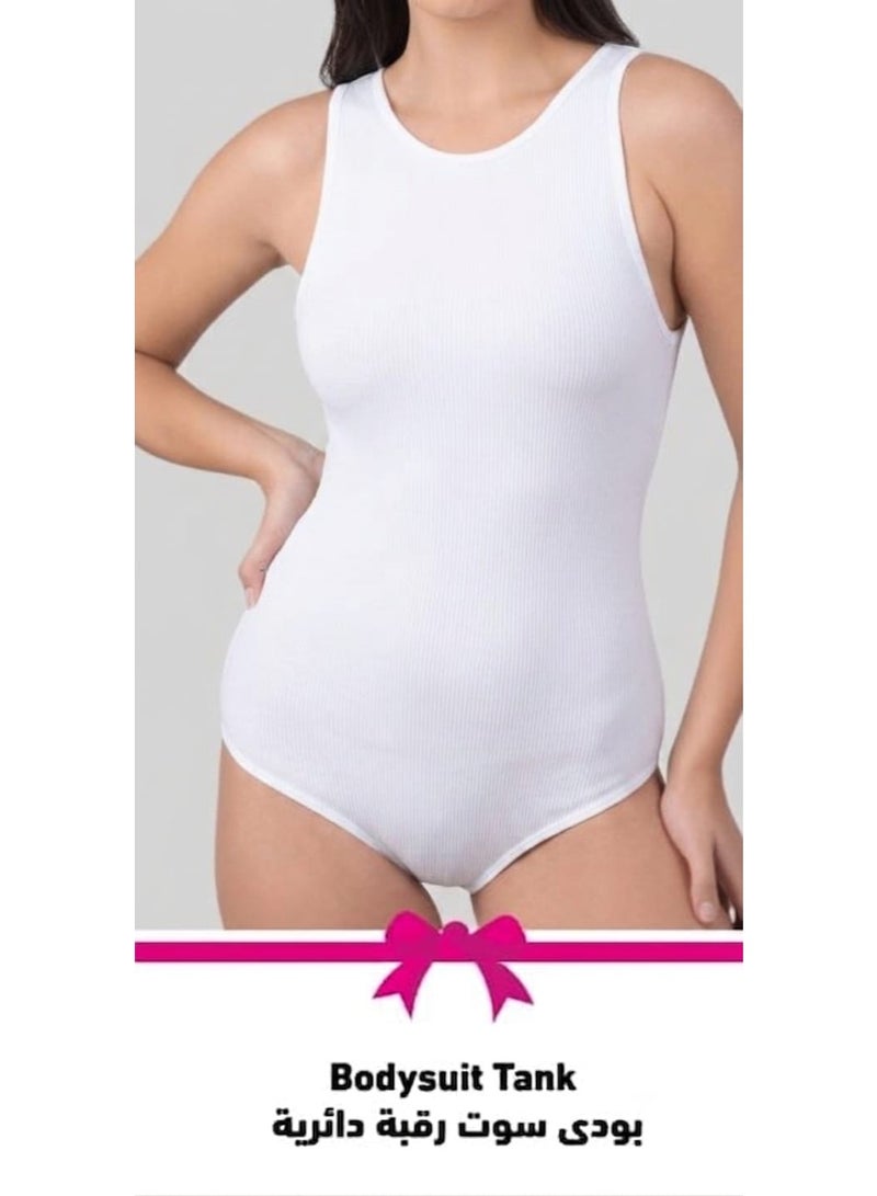 كارينا بودي سوت رقبه دائريه ابيض