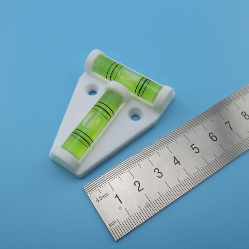 Mini T Shaped Bubble Level Portable Spirit Level Tool For Precision Layout And Construction White - Image 4