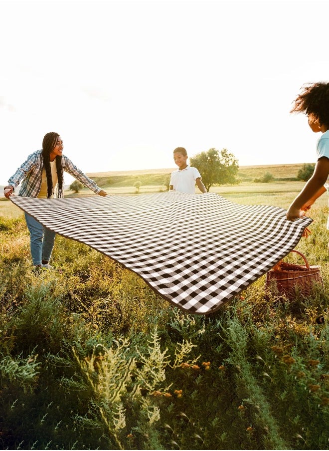 APEX 200 CM Foldable Picnic Blanket Waterproof Beach Picnic Blanket Outdoor Portable Picnic Mats for Camping Family Park Garden with Disposable Picnic Mats  - Image 2