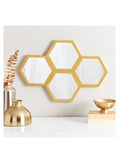 Hailee Moderen Hexagon Wall Mirror 40x57x2 cm