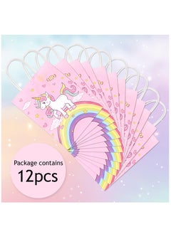 ESSEN Unicorn Gift Bags for Kids Birthday Party Favors-12 Pcs  - Image 2