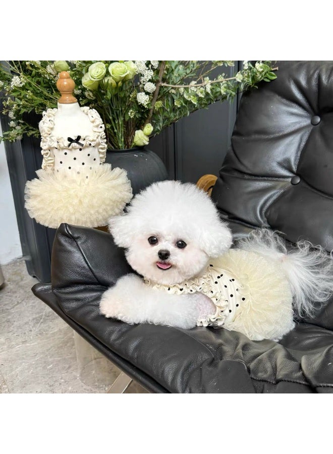 A.M pet clothes breathable summer skirt new dog sling cat mesh mesh thin lace cute princess skirt - Image 2