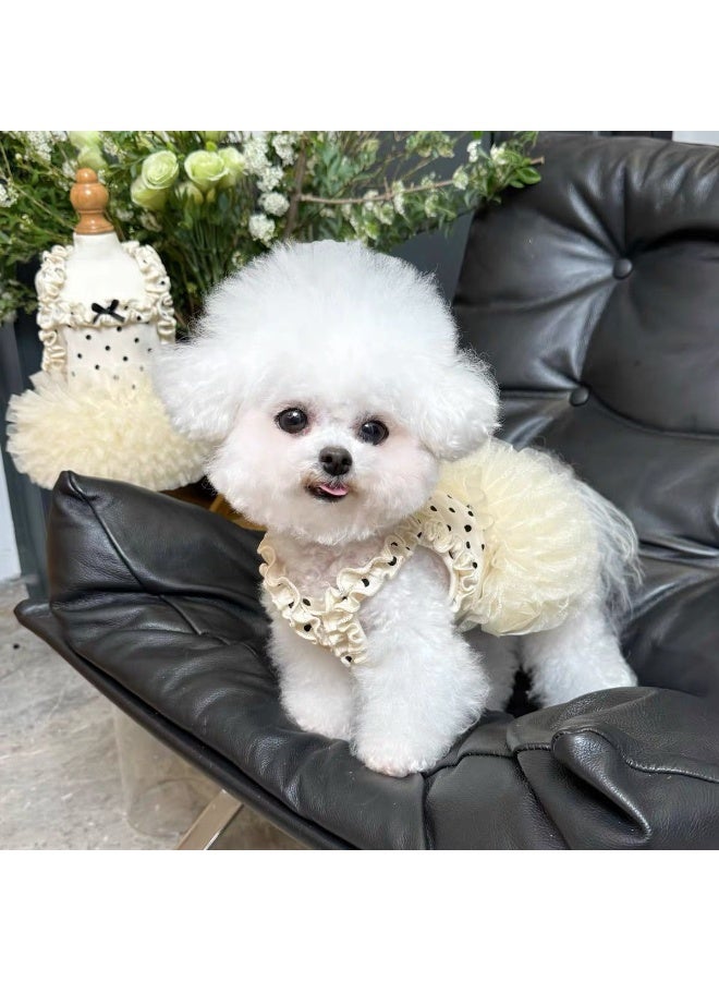 A.M pet clothes breathable summer skirt new dog sling cat mesh mesh thin lace cute princess skirt - Image 3