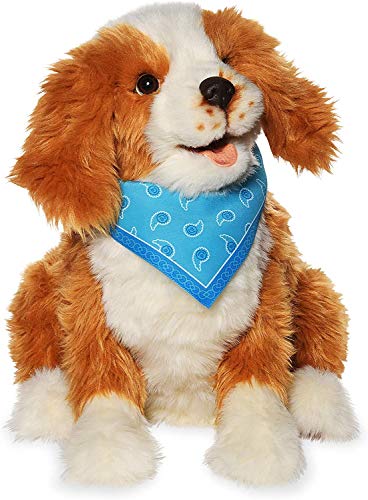 Joy for All Freckled Pup Brown and White SoftTouch Coat Realistic and Lifelike Interactive Companion Pets - Image 1