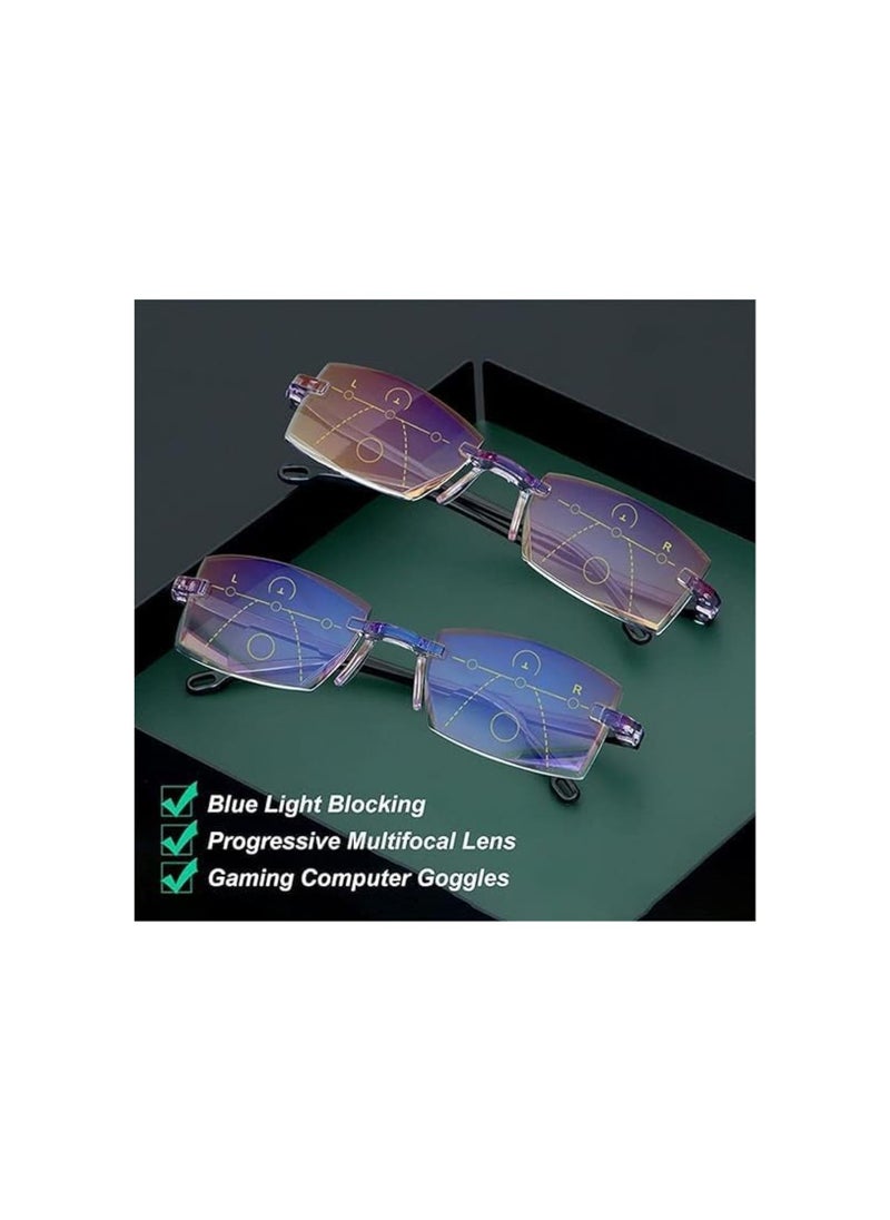 Generic - Intelligent Reading Glasses, Reading Glasses, Intelligent Dual Focus Reading Glasses (1PCS,+2.50) - Image 1