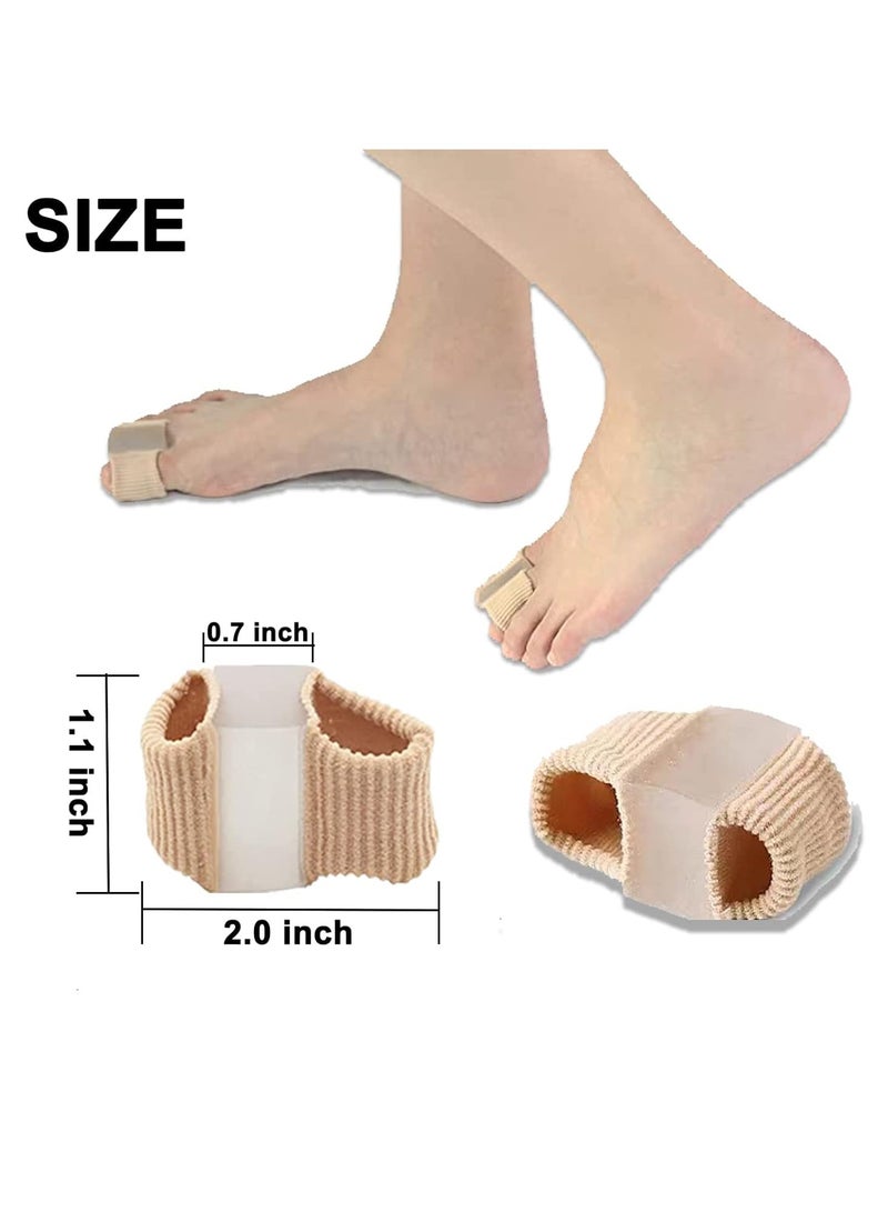 HW 2PCS Gel Toe Separators for Overlapping Toes, Toe Spacers for Bunions Bunion Corrector for Women and Men, 2 Loops Bunion Corrector for First Two Toes  - Image 5