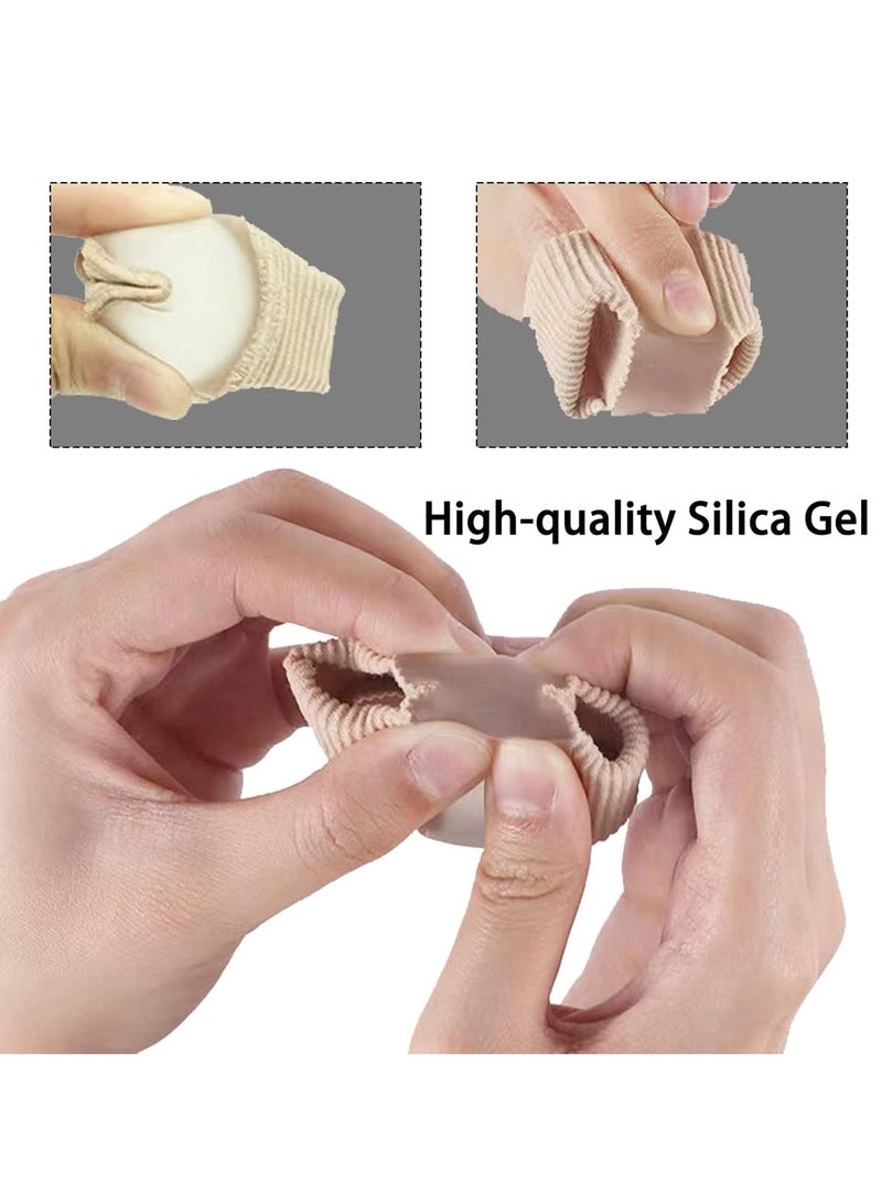 HW 2PCS Gel Toe Separators for Overlapping Toes, Toe Spacers for Bunions Bunion Corrector for Women and Men, 2 Loops Bunion Corrector for First Two Toes  - Image 4