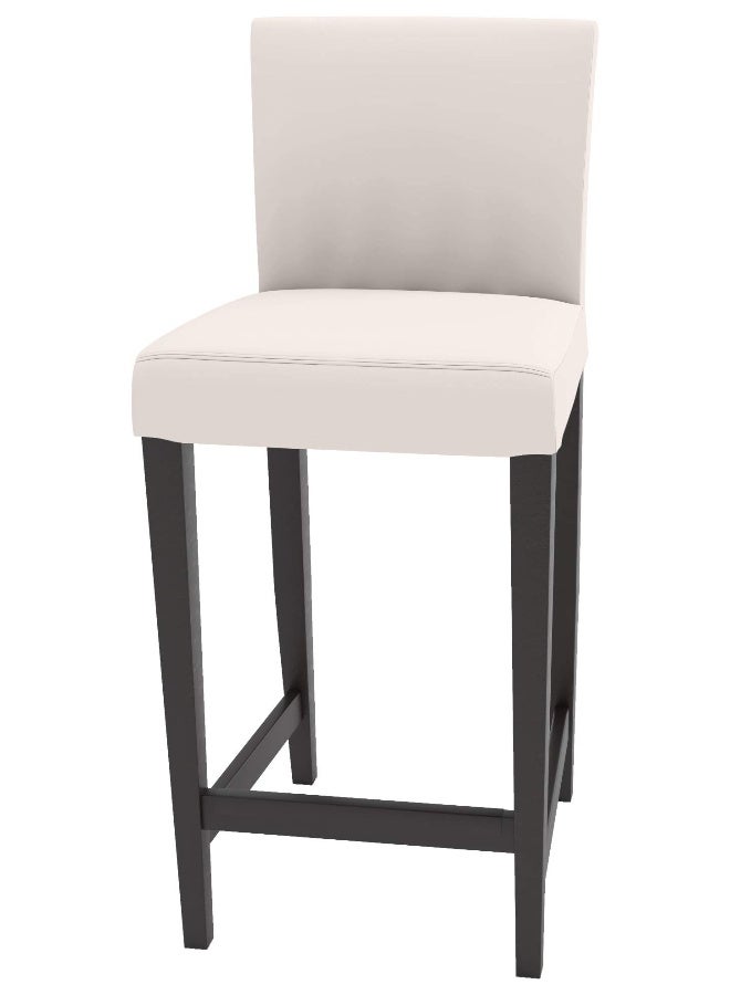HomeTown Market Seat Width: 18 1/2" Durable Material Henriksdal Bar Stool with Backrest Cover Replacement is Custom Made Compatible for IKEA Henriksdal Bar Stool Chair Cover Or Slipcover (Polyester Flax Beige) - Image 3