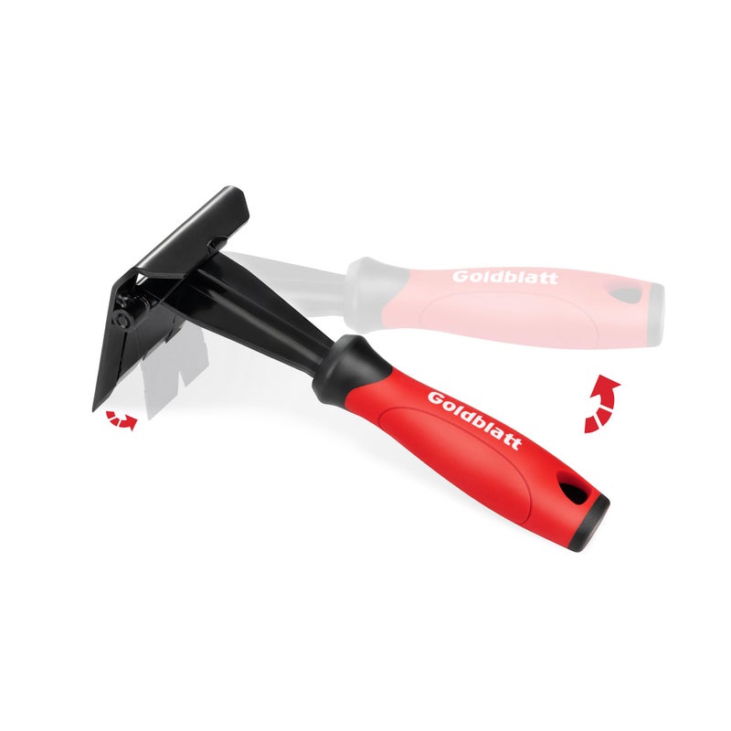 Goldblatt Trim Removal Tool, 3-Inch Baseboard Removal Tool for No-damage the surface, Heavy Duty Pry Bar Removal Multi-Tool for Carpet Tack Strip, Baseboard, Molding, Siding and Flooring Removal - Image 1