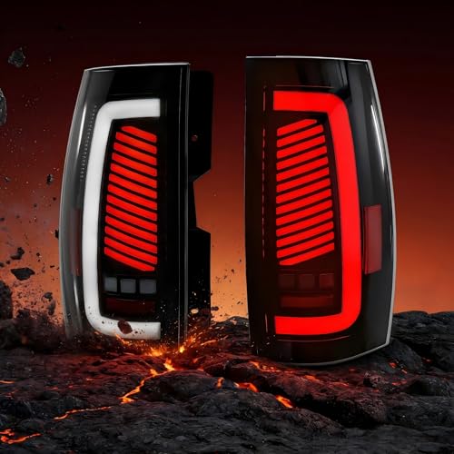 SINYATO INDUST Sequential LED Tail Lights for 2007-2014 Chevy Suburban, Tahoe & 2007-2013 GMC Yukon Denali, Smoked Rear Lights with Dynamic Turn Signals, Brake Light, Reverse Light - IP67 Waterproof - Image 2