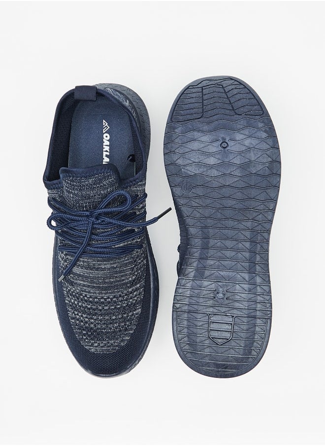 Oaklan by Shoexpress - Men Textured Sports Shoes with Lace-Up Closure - Image 1