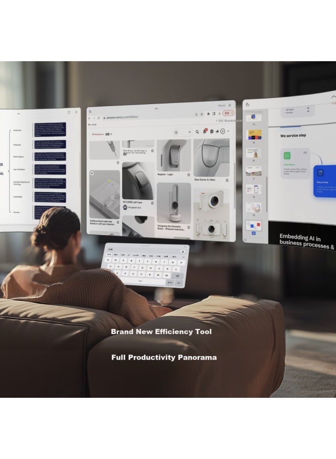 Inair 2 Pro+pod Smart Control Kit, Ar Gl, Smart Gl, Wireless Pc Streaming, 6-screen Expansion, 3dof Spatial Hovering, Deepseek - Image 2