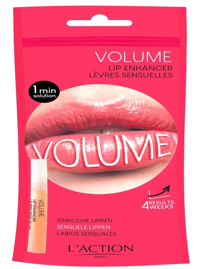 L'Action Paris Volume Lip Enhancer, Lip Gloss For Fullness Texture and Glossy Finish, Transparent Formula with Oligopeptides for Natural Shine and Volume 10ml - Image 2