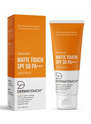 DERMATOUCH Matte Touch Sunscreen SPF 50 PA+++ | Water & Sweat resistant | No White Cast | 50g - pzsku/Z53B31454F6AA4CB1D7A3Z/45/_/1720172425/eb669e18-e9be-4c9a-9b33-2448b62db0f9