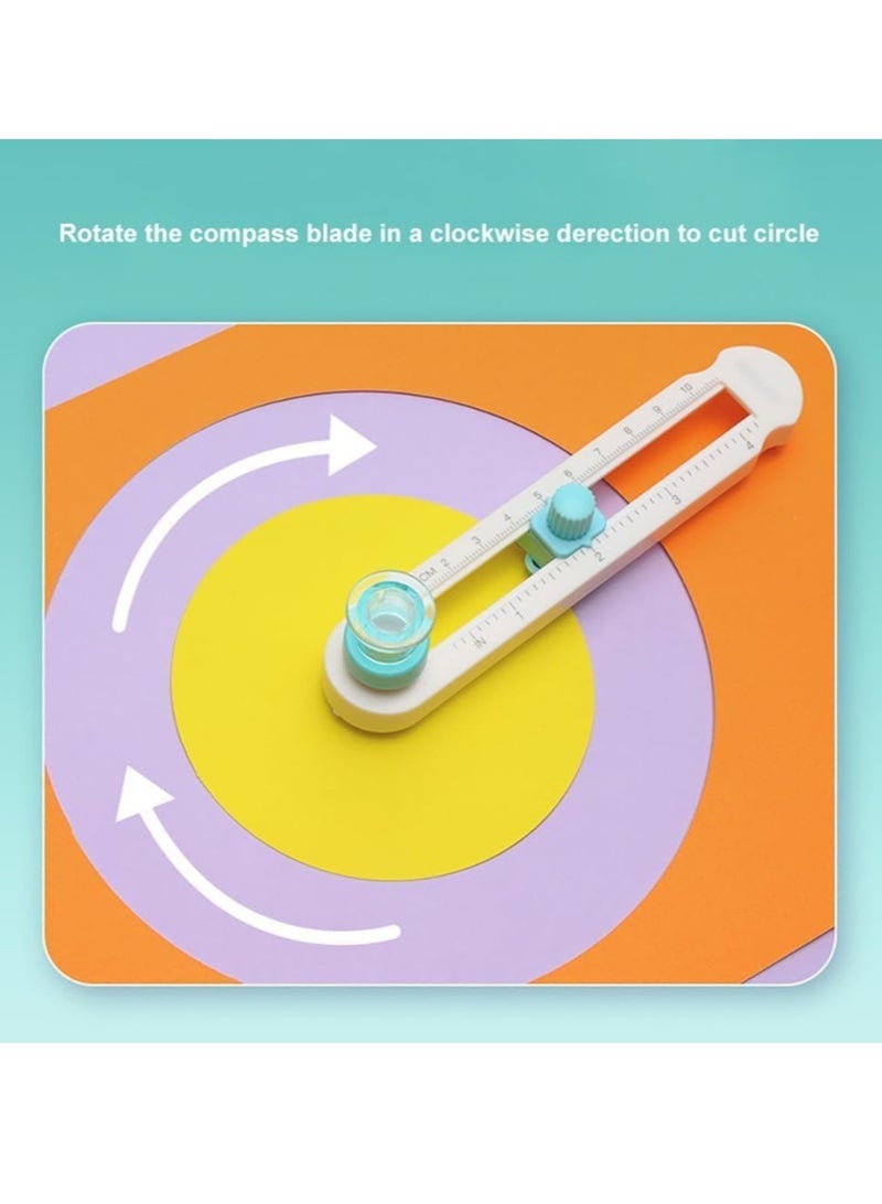 Circle Cutter, Circular Rotary Cutter for Paper Crafts Scrapbooking (Included 3 Blades) - Image 2