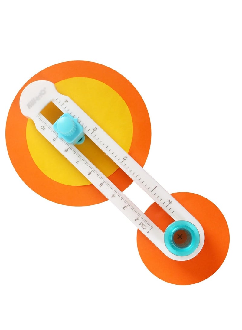 Circle Cutter, Circular Rotary Cutter for Paper Crafts Scrapbooking (Included 3 Blades) - Image 1