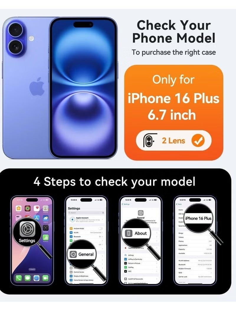 Aroos جراب متوافق مع iPhone 16 Plus ‚Äì غطاء مقاوم للصدمات من السيليكون الناعم السائل مع بطانة من الألياف الدقيقة ‚Äì حماية كاملة للجسم وواقي للكاميرا ‚Äì 6.7 بوصة (أبيض، iP 16 Plus) - Image 5