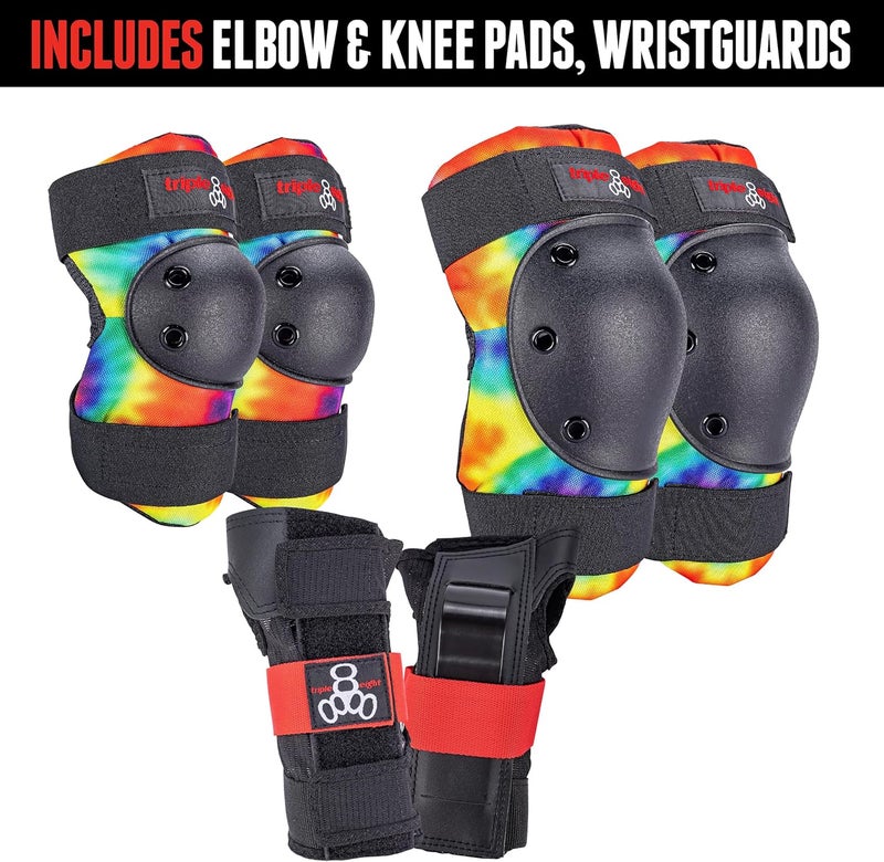 Triple Eight Saver Series Protective Pad Set - Tie Dye - Image 2